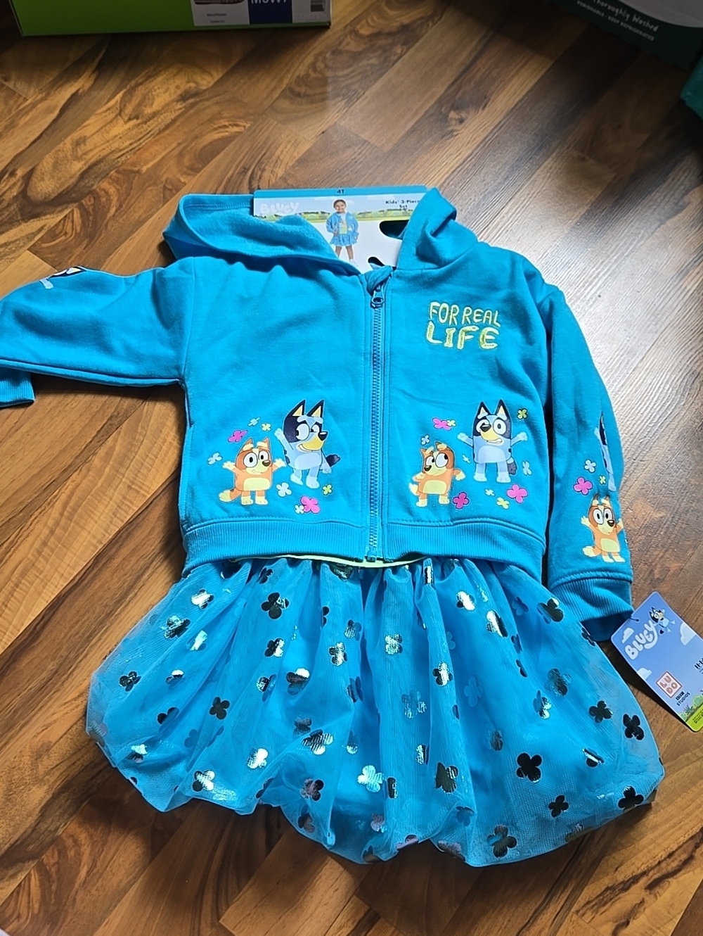 3 Piece Bluey Tutu Jacket Set